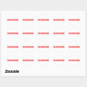 Sticker Rond Timbre en gros (Feuille)