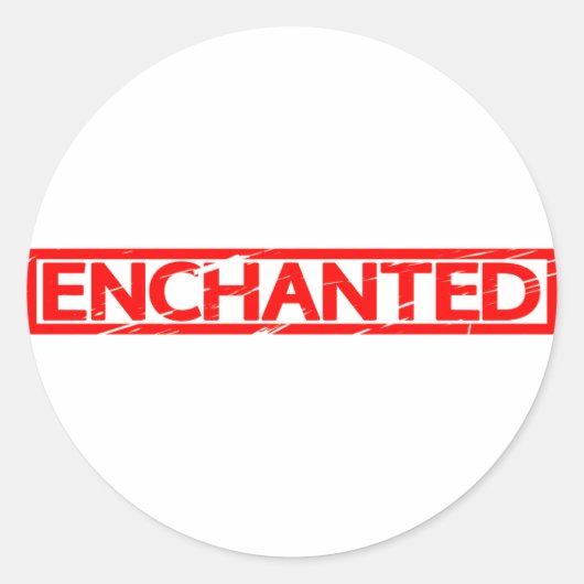 Sticker Rond Timbre enchanté (Devant)