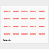 Sticker Rond Timbre énergétique (Feuille)