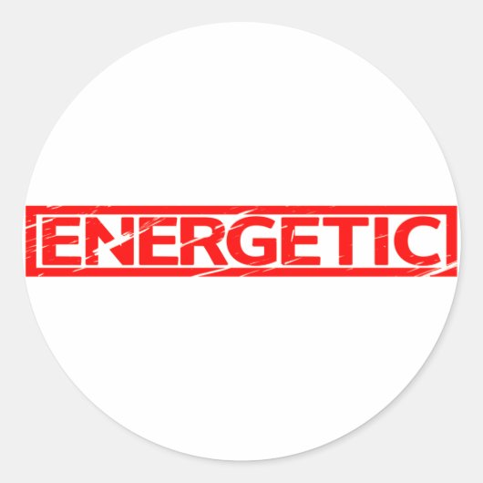 Sticker Rond Timbre énergétique (Devant)