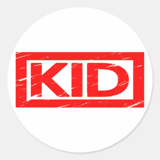 Sticker Rond Timbre enfant (Devant)