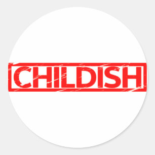 Sticker Rond Timbre enfant