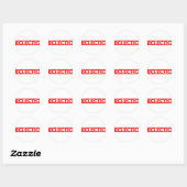 Sticker Rond Timbre épectique (Feuille)