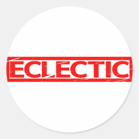 Sticker Rond Timbre épectique (Devant)
