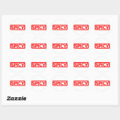 Sticker Rond Timbre épicé (Feuille)