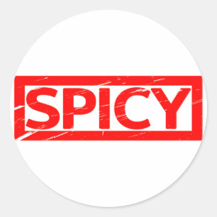 Sticker Rond Timbre épicé