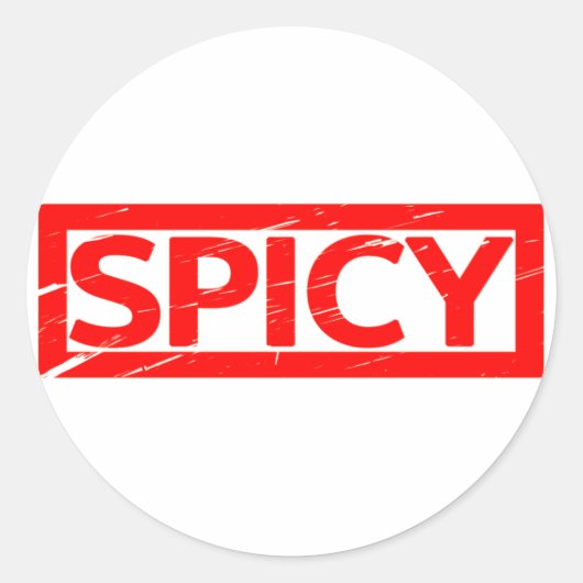 Sticker Rond Timbre épicé (Devant)