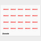 Sticker Rond Timbre épineux (Feuille)