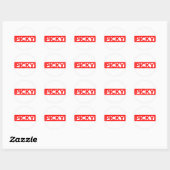 Sticker Rond Timbre épineux (Feuille)