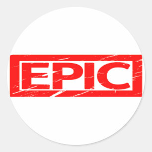 Sticker Rond Timbre épique