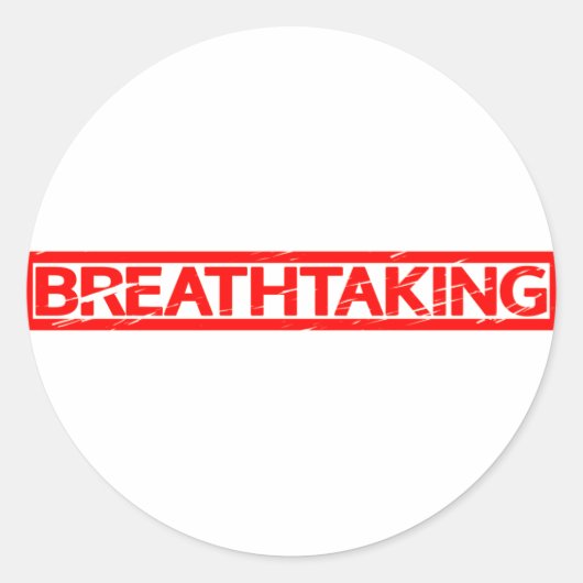 Sticker Rond Timbre époustouflant (Devant)