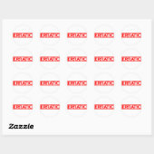 Sticker Rond Timbre erratique (Feuille)