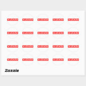 Sticker Rond Timbre évident (Feuille)