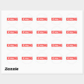 Sticker Rond Timbre excitant (Feuille)