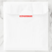 Sticker Rond Timbre extraordinaire (Sac)
