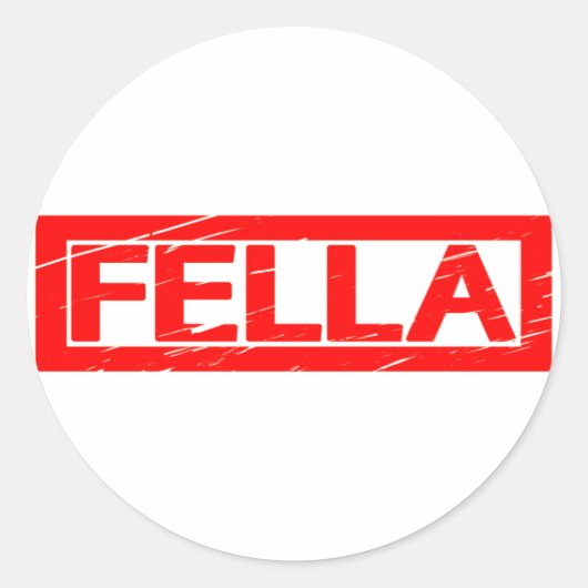 Sticker Rond Timbre Fella (Devant)