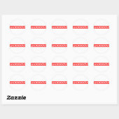 Sticker Rond Timbre féroce (Feuille)