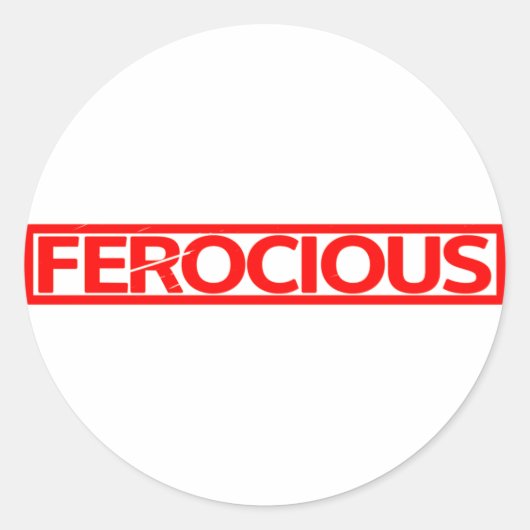 Sticker Rond Timbre féroce (Devant)