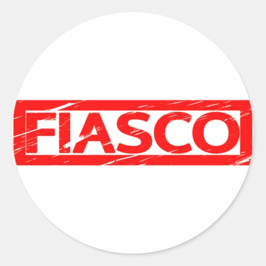 Sticker Rond Timbre Fiasco (Devant)