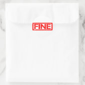 Sticker Rond Timbre fin (Sac)