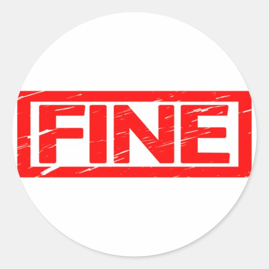 Sticker Rond Timbre fin (Devant)