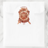 Sticker Rond Timbre fiscal américain 1765 (Sac)