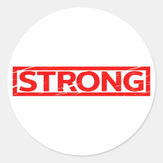 Sticker Rond Timbre fort (Devant)