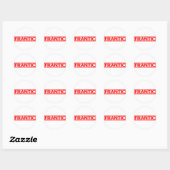Sticker Rond Timbre franque (Feuille)