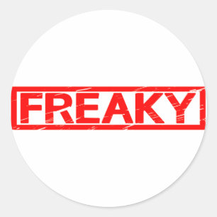 Sticker Rond Timbre Freaky