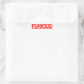 Sticker Rond Timbre furieux (Sac)