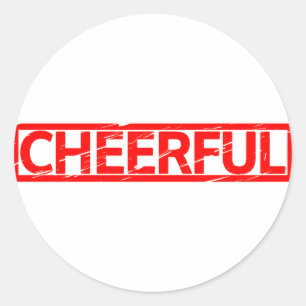Sticker Rond Timbre gai