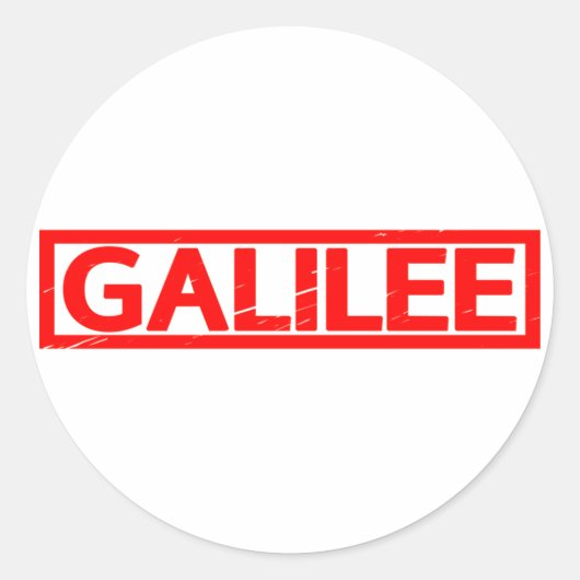 Sticker Rond Timbre Galilee (Devant)