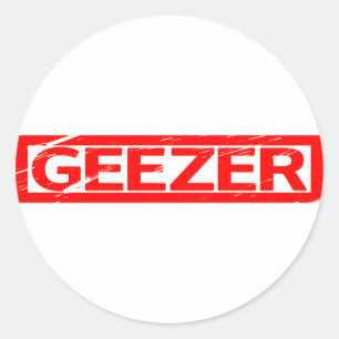 Sticker Rond Timbre Geezer