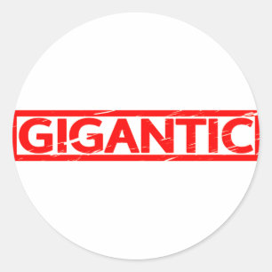 Sticker Rond Timbre gigantesque