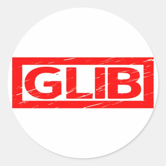 Sticker Rond Timbre Glib (Devant)