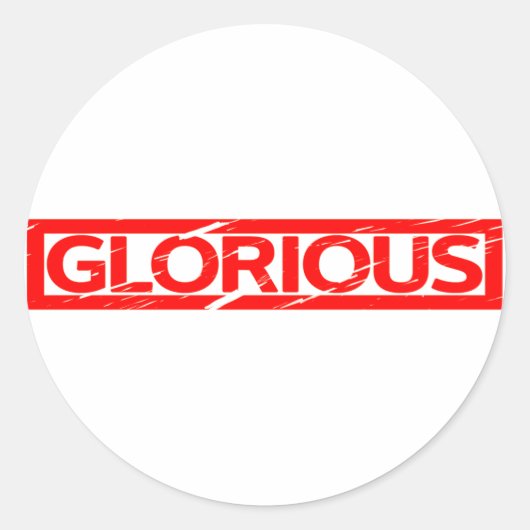 Sticker Rond Timbre glorieux (Devant)