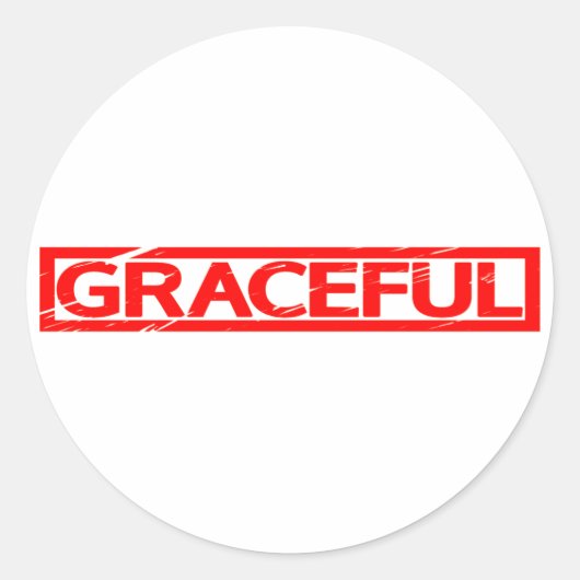 Sticker Rond Timbre gracieux (Devant)