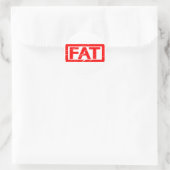 Sticker Rond Timbre gras (Sac)