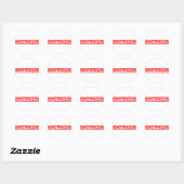 Sticker Rond Timbre Grotesque (Feuille)