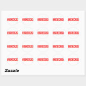 Sticker Rond Timbre Hide (Feuille)