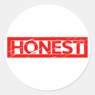 Sticker Rond Timbre honnête