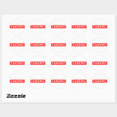 Sticker Rond Timbre Hoodlum (Feuille)
