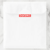 Sticker Rond Timbre Hoodlum (Sac)