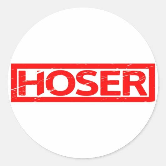 Sticker Rond Timbre Hoser (Devant)