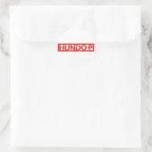 Sticker Rond Timbre Hundo P (Sac)