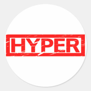 Sticker Rond Timbre Hyper