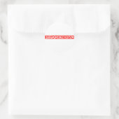 Sticker Rond Timbre Hypochondriaque (Sac)