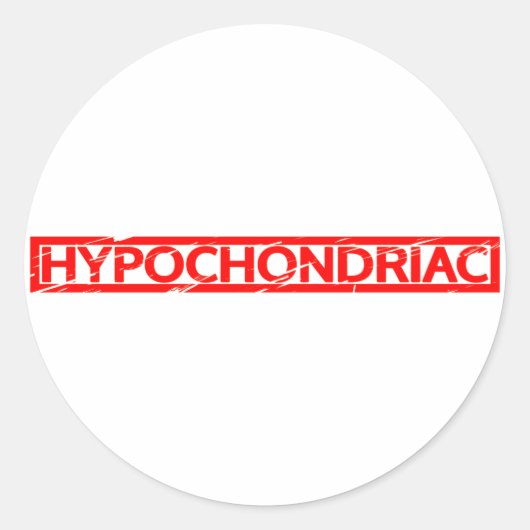 Sticker Rond Timbre Hypochondriaque (Devant)