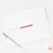 Sticker Rond Timbre Hypochondriaque (Enveloppe)