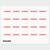 Sticker Rond Timbre imaginaire (Feuille)